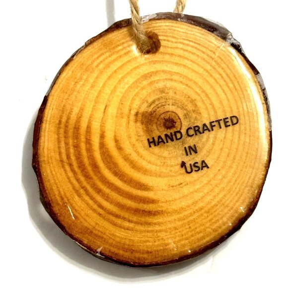 "Gone Fishing" 5 Rustic Wooden Pendant - HAND CRAFTED IN USA, NEW - Picture 4 of 15